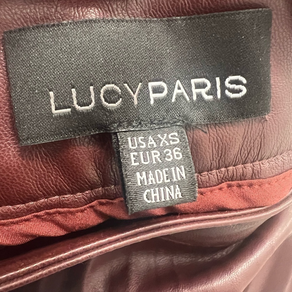 LUCY PARIS Pleated Brown Skirt (Size XS) - Picture 6 of 8